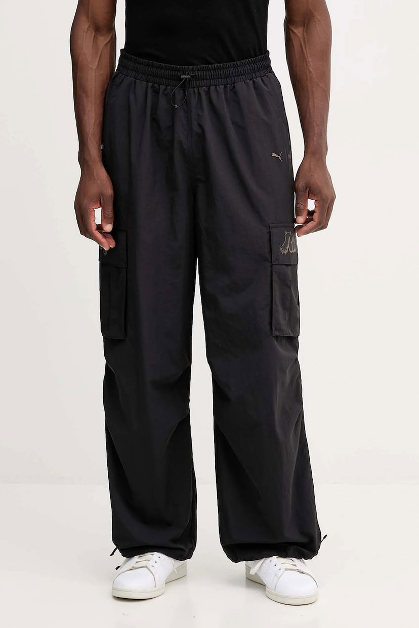 Cargo byxor Puma PUMA x RIPNDIP Loose Fit Cargo Track Pants Svart | 632417