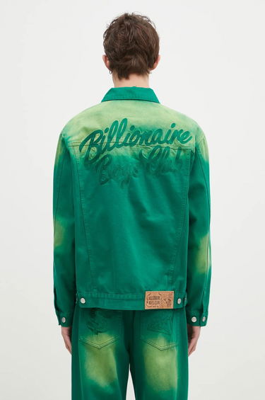 Jacka BILLIONAIRE BOYS CLUB Oversized Garment Dyed Denim Jacket Grön | B24411, 2