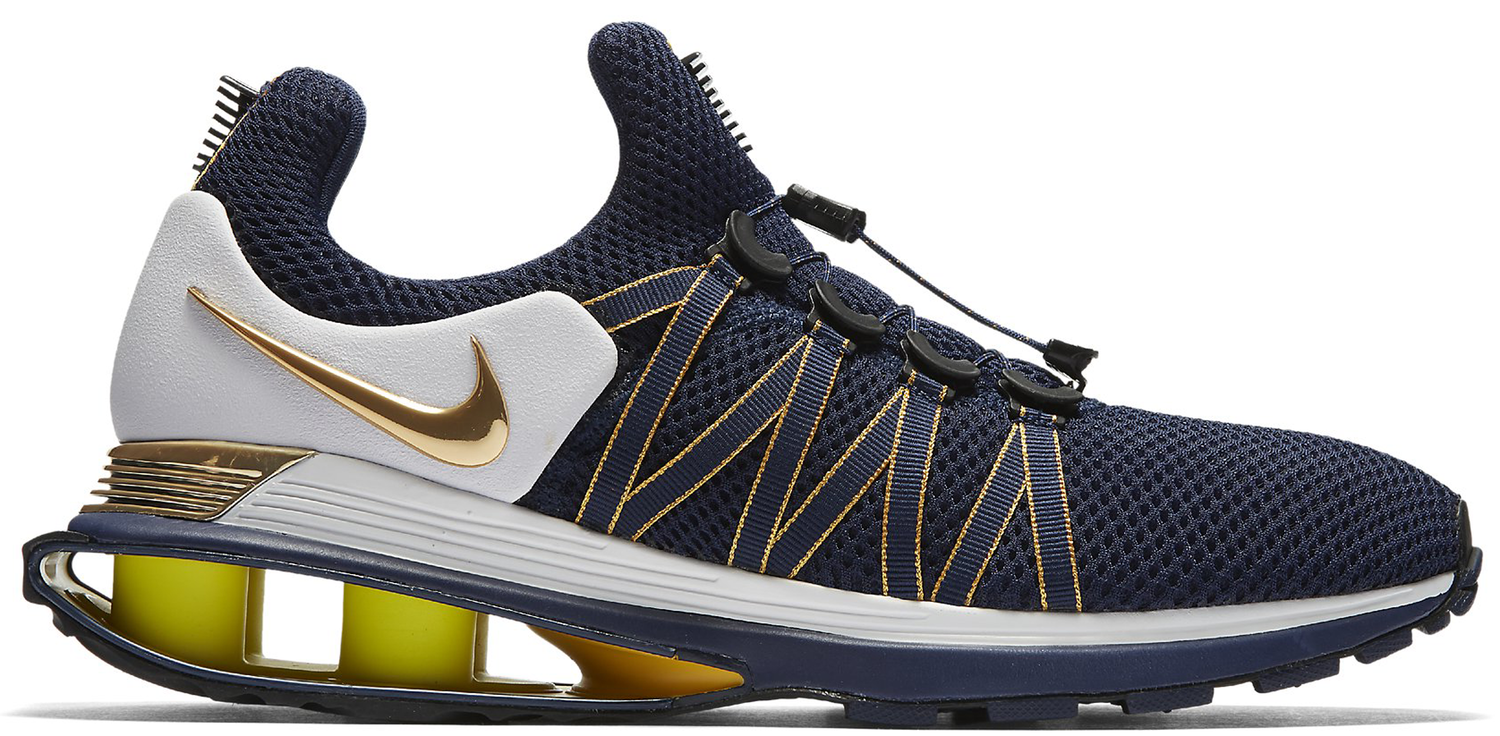 Sneakers och skor Nike Shox Gravity Midnight Navy Metallic Gold Svart | AR1999-400, 0