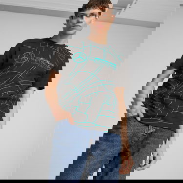 T-shirt Puma Mercedes-AMG PETRONAS Statement Motorsport T-Shirt Svart | 621129_01, 0