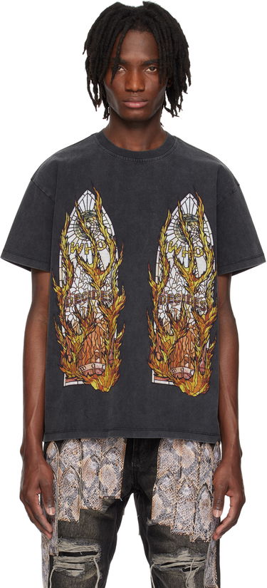 T-shirt Who Decides War Who Decides War Flame Glass T-Shirt Svart | 1110040002SE25, 0