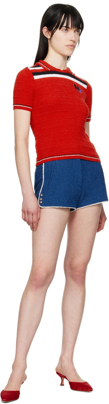 Shorts MSGM MSGM Cotton Shorts Blå | 3841MDB07 257112, 3