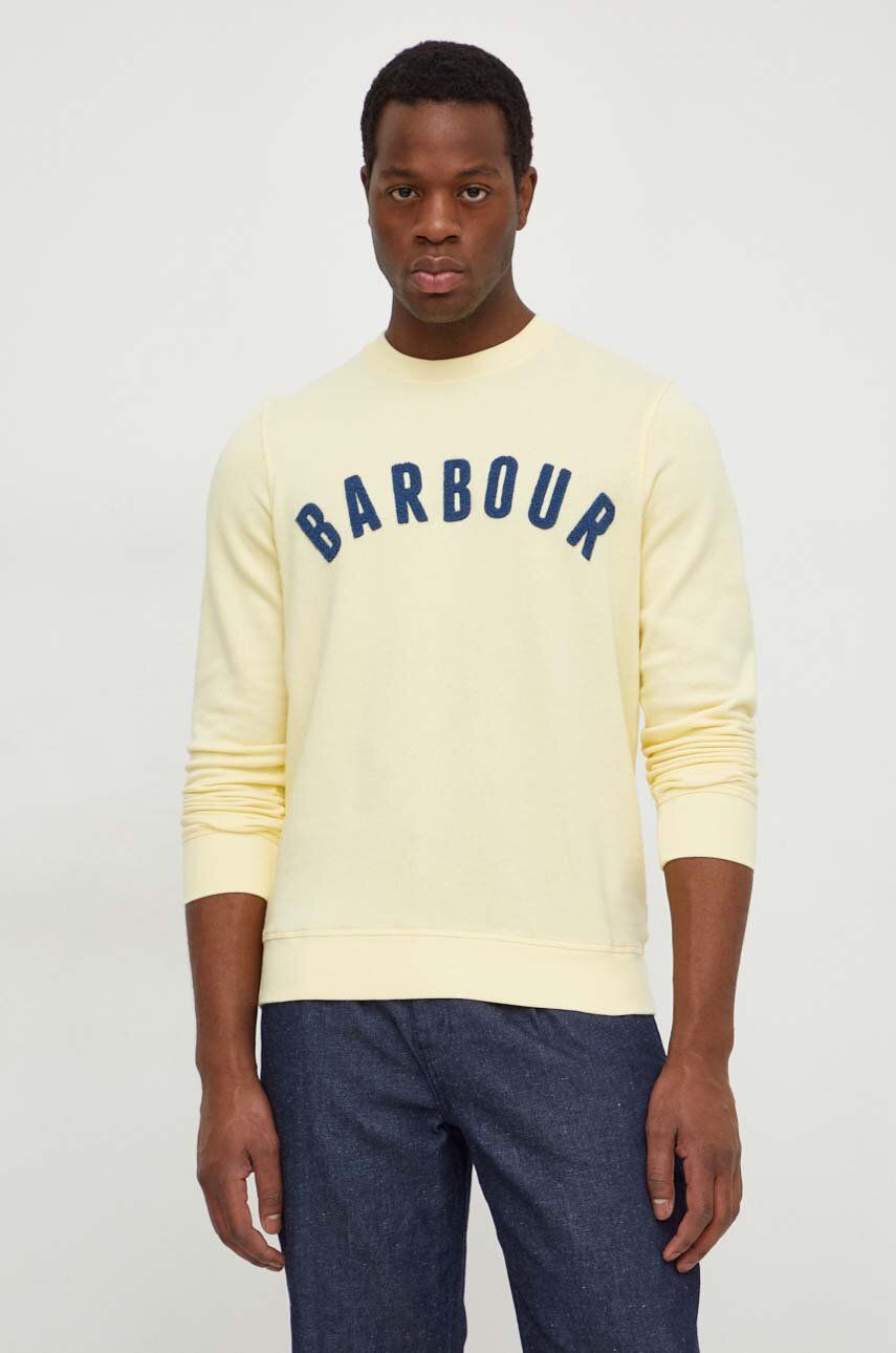 Sweatshirt Barbour Yellow Crewneck Sweatshirt MOL0101 Gul | MOL0101, 0