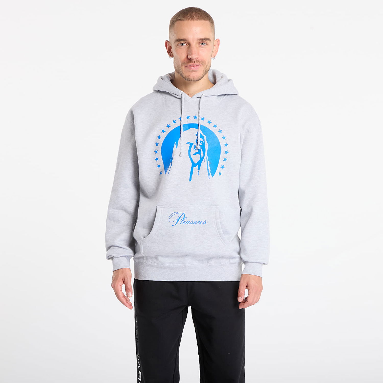 Sweatshirt Pleasures Sweatshirt Critic Hoodie Grå | P25F066-GREY, 0