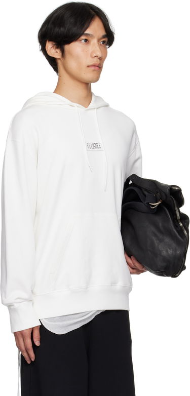Sweatshirt Maison Margiela MM6 Maison Margiela Numeric Hoodie Vit | SH0GU0033 M25025, 4