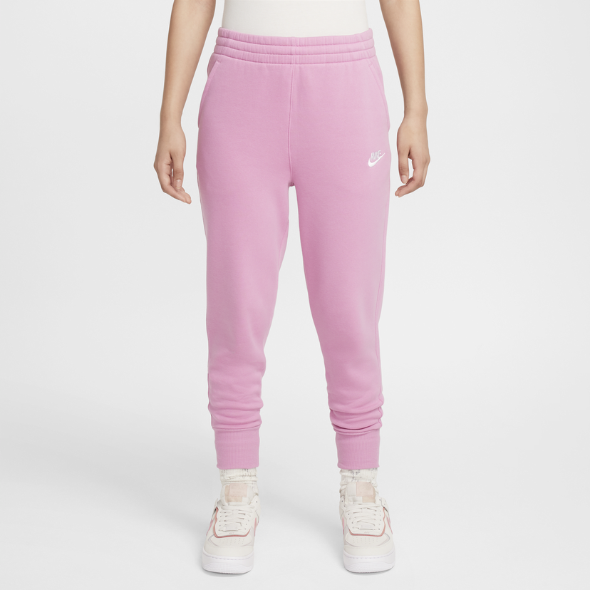 Träningsbyxor Nike Sportswear Club Fleece High-Waisted Pants Rosa | FD2921-646