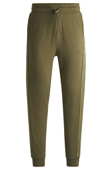 Träningsbyxor BOSS Tracksuit Bottoms with Logo Tape Grön | 50520501