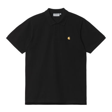Polotröja Carhartt WIP S/S Chase Pique Polo Shirt Svart | I023807_00F_XX, 5