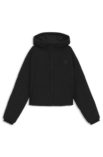 Pufferjacka BOSS Relaxed-fit water-repellent padded jacket with bubble shape Svart | 50547675