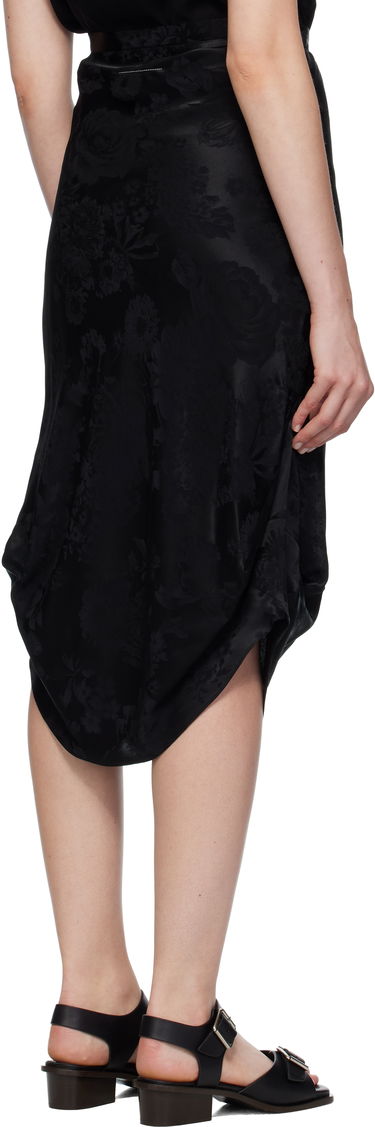 Kjol Maison Margiela Floral Midi Skirt Svart | S52ME0025 M35471, 2