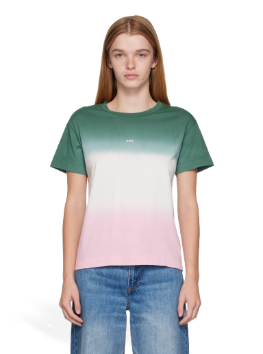 T-shirt A.P.C. Multicolor Morgane Grön | COFAY-F26160