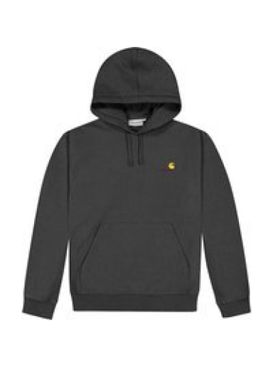 Sweatshirt Carhartt WIP Hooded American Script Sweat Svart | I028279-blk