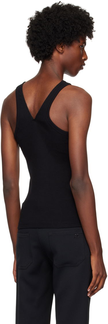 Linne Courrèges Courrèges Zipped Tank Top Svart | 324JDE078JS0121, 2