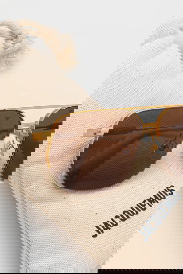 Solglasögon Jacquemus Jacquemus Aviador Sunglasses Brun | JAC67C1SUN, 3