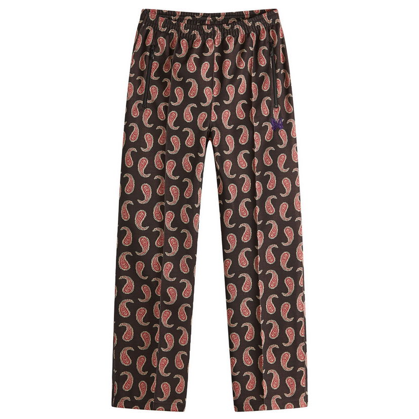 Träningsbyxor Needles Needles Jacquard Track Pants, Paisley, Size Large Brun | QV316-A
