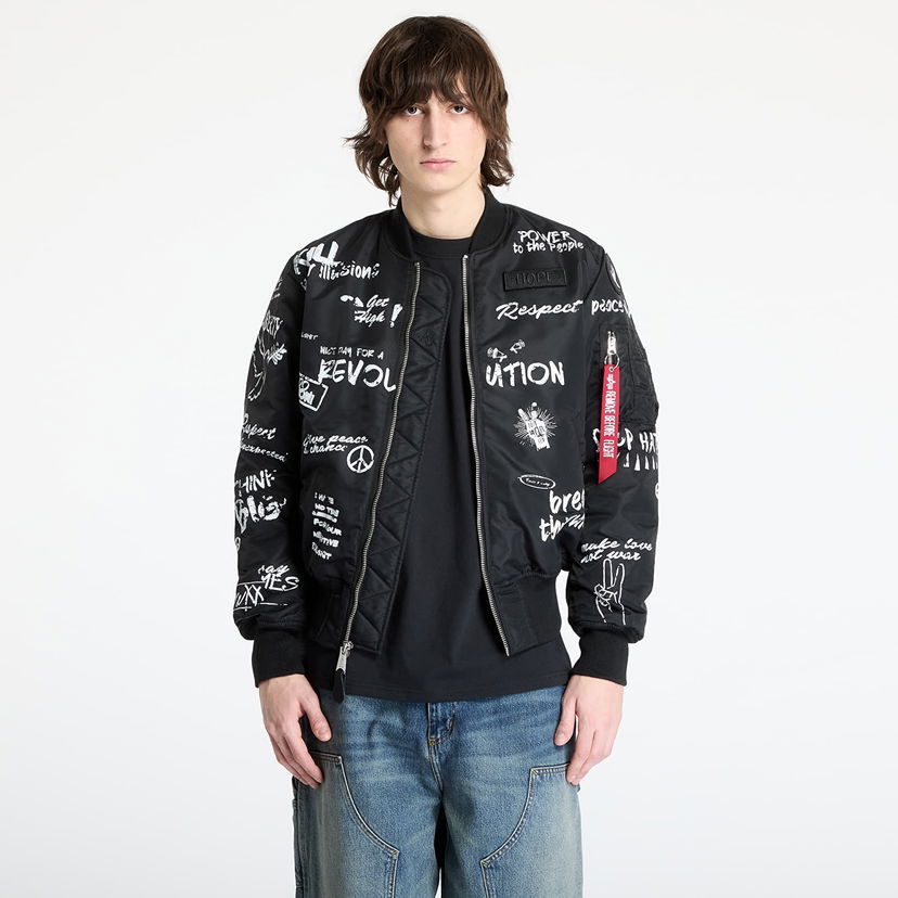 Bomberjacka Alpha Industries Alpha Industries MA-1 Peace Bomber Jacket Svart | 156136-03