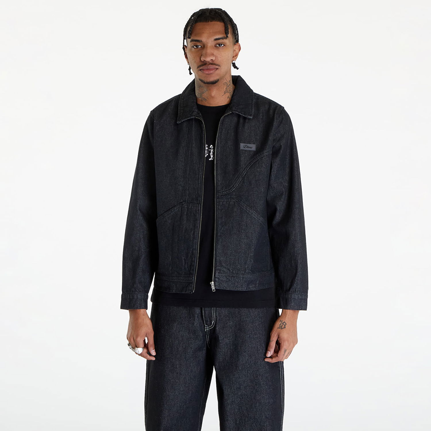 Jacka Dime Denim Twill Jacket Svart | DIMESP241BLW, 0