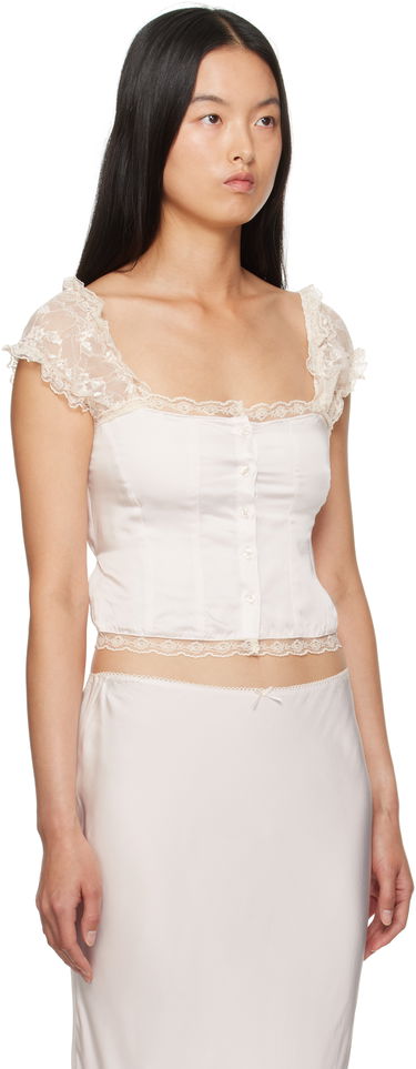 Linne GUIZIO Guizio Kahli Lace Top Vit | F24106W022, 1
