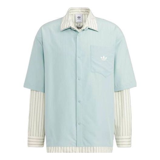 Skjorta adidas Originals adidas Originals x Umamiism Crossover Layered Woven Shirt Blå | HR6446