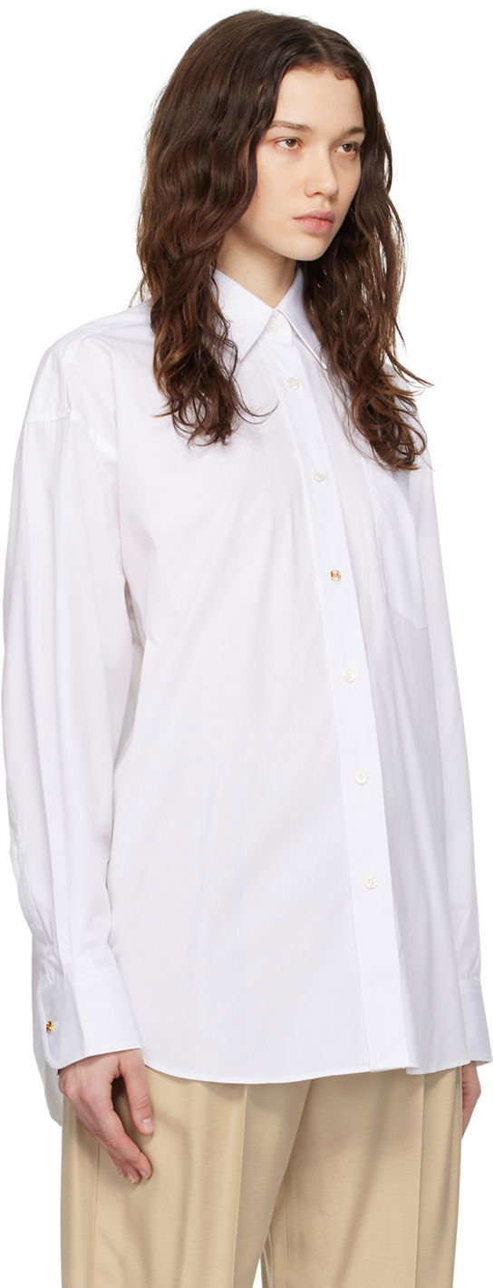 Skjorta Stella McCartney Stella McCartney Oversized  Shirt Vit | 6200443CU100, 1