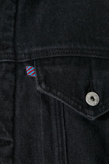 Jacka BBC IceCream ICECREAM Running Dog Sherpa Denim Jacket Svart | IC24147, 5