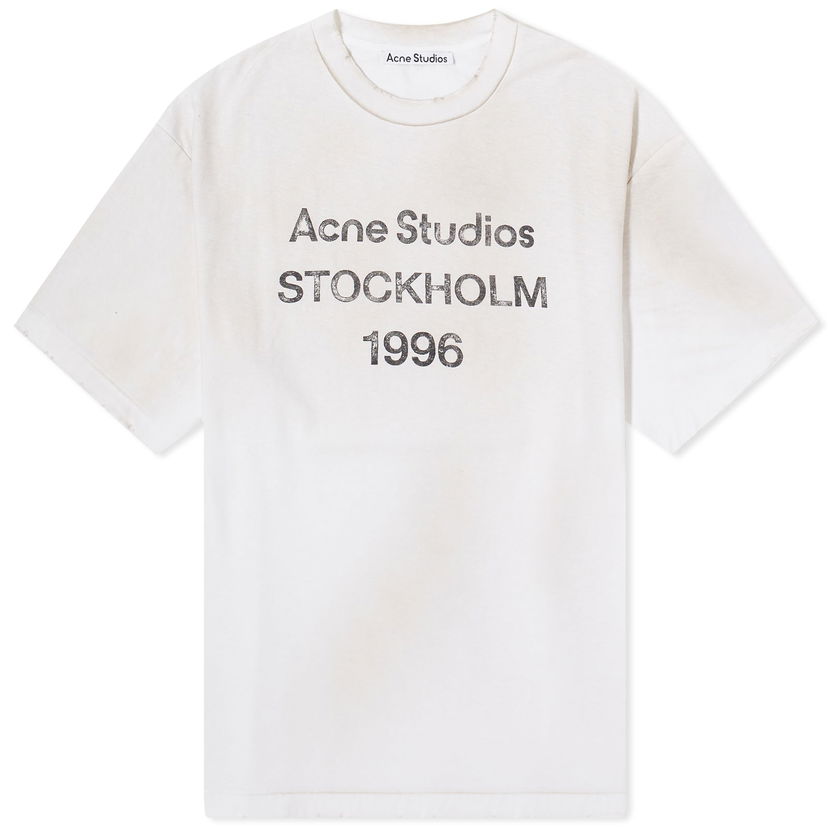 T-shirt Acne Studios 1996 T-Shirt Vit | CL0196-DC6