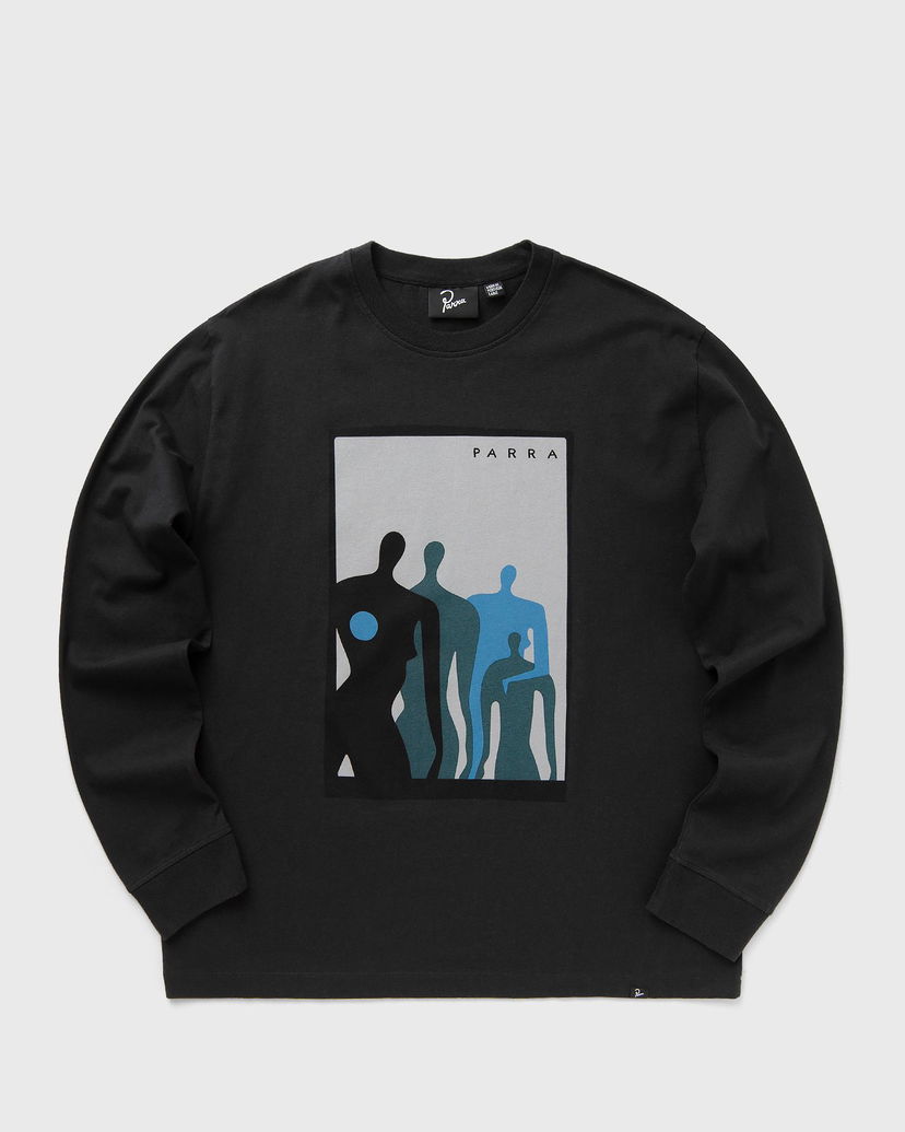 T-shirt By Parra Visitors Long Sleeve T-Shirt Svart | 53226