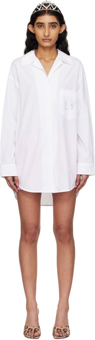 Skjorta Blumarine Blumarine Cotton Poplin Shirt Vit | P522C335A, 0