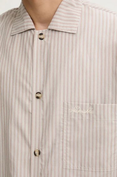 Skjorta Nanushka JELMER Regular Fit Collared Shirt Beige | NM24PFSH02475, 1
