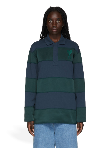 Polotröja AMI SSENSE x Rugby Polo Tee Grön | SPEHPL202.701