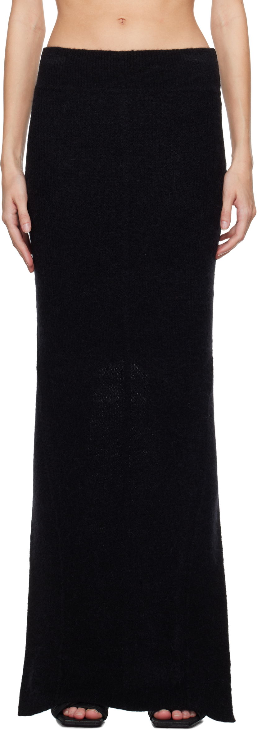 Kjol Rick Owens Maxi Skirt Svart | RO02D3682 KWPL