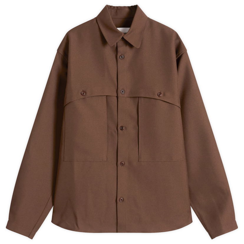 Skjorta sage NATION Martial Shirt Brun | S095-TBC