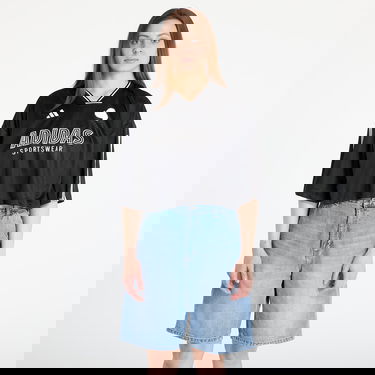 Crop top adidas Originals Tiro Cut 3 Stripes Oversized Mesh Crop Top Svart | JG4097, 0