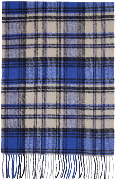 Halsduk ADER ERROR Plaid Muffler Scarf Blå | BMADFWAC0401BL, 1