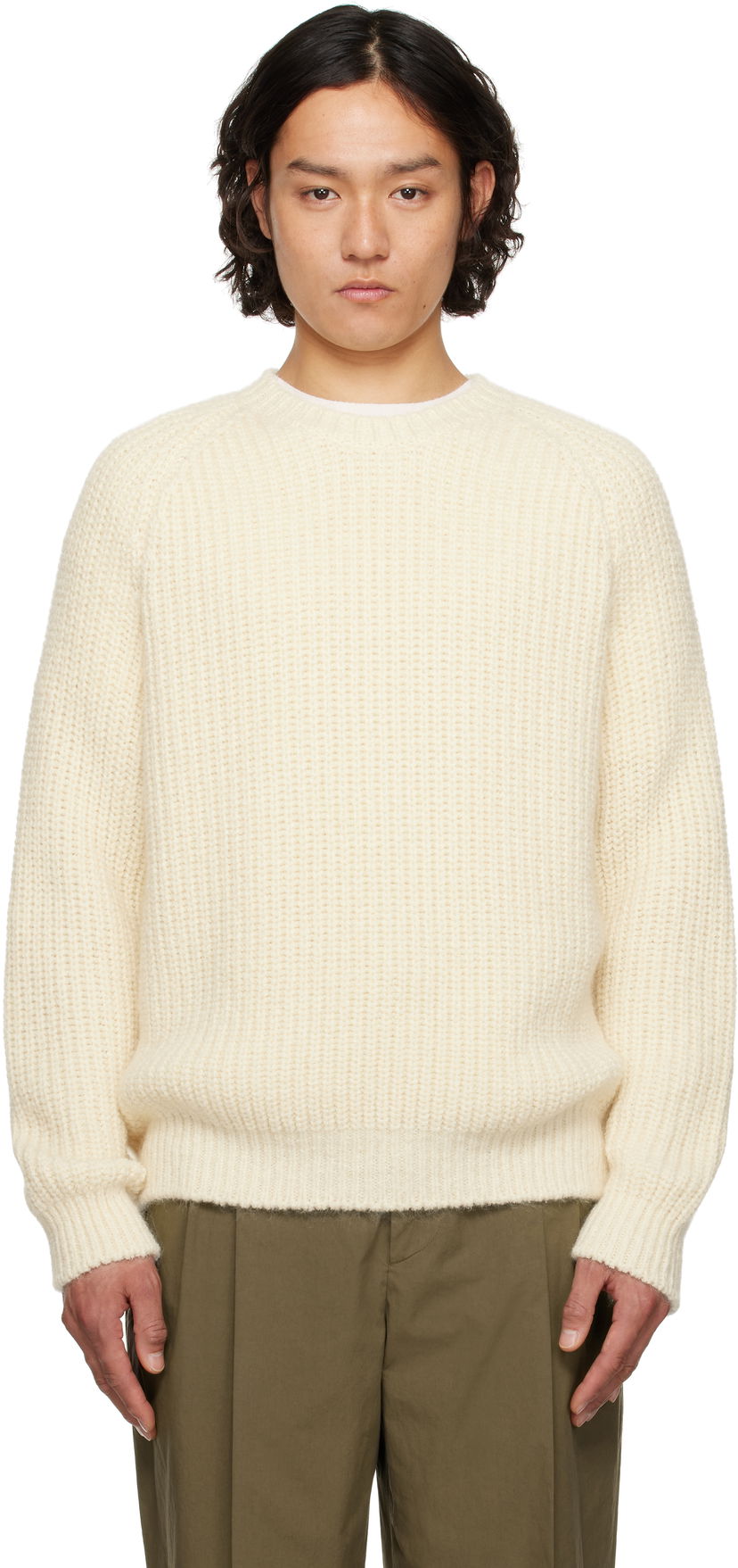 Sweater The Row The Row Adonis Knit Sweater Vit | 845-Y900