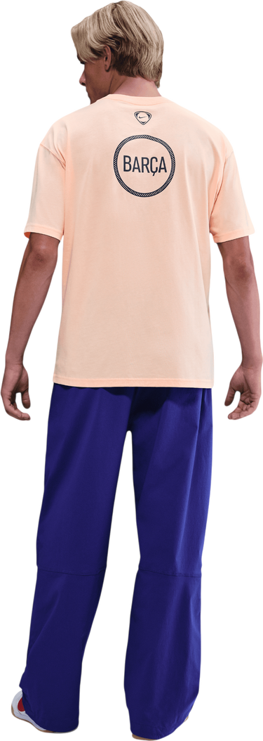 T-shirt Nike Total 90 FC Barcelona Remix T-Shirt Orange | hq8388-807, 1