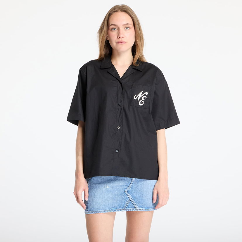 Skjorta New Era New Era Revere Shirt Svart | 60596530