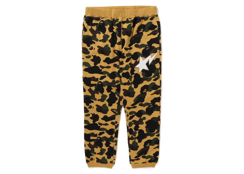 Träningsbyxor BAPE BAPE 1st Camo Sweat Pants Yellow Brun | 1J80-152-002