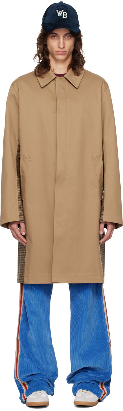 Rockar Wales Bonner Tan Tenor Coat Beige | UA24CO07-CO03-800