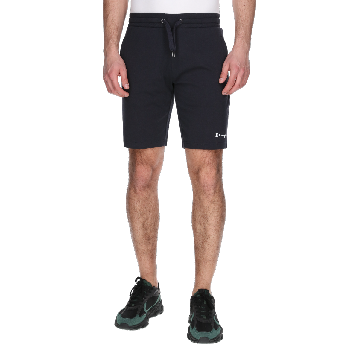 Shorts Champion Basic Drawstring Sweat Shorts Svart | CHA241M200-21, 0