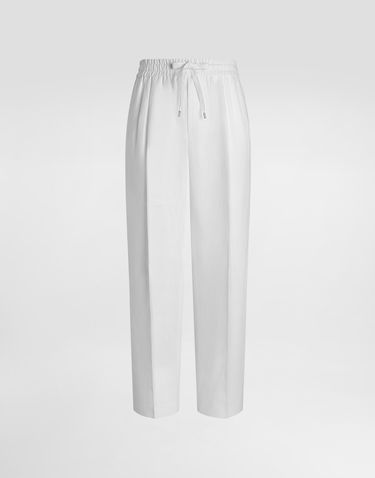 Byxor Dolce & Gabbana Dolce & Gabbana Linen Jogging Trousers 44 Vit | GP12RZFU4JBW0111, 0