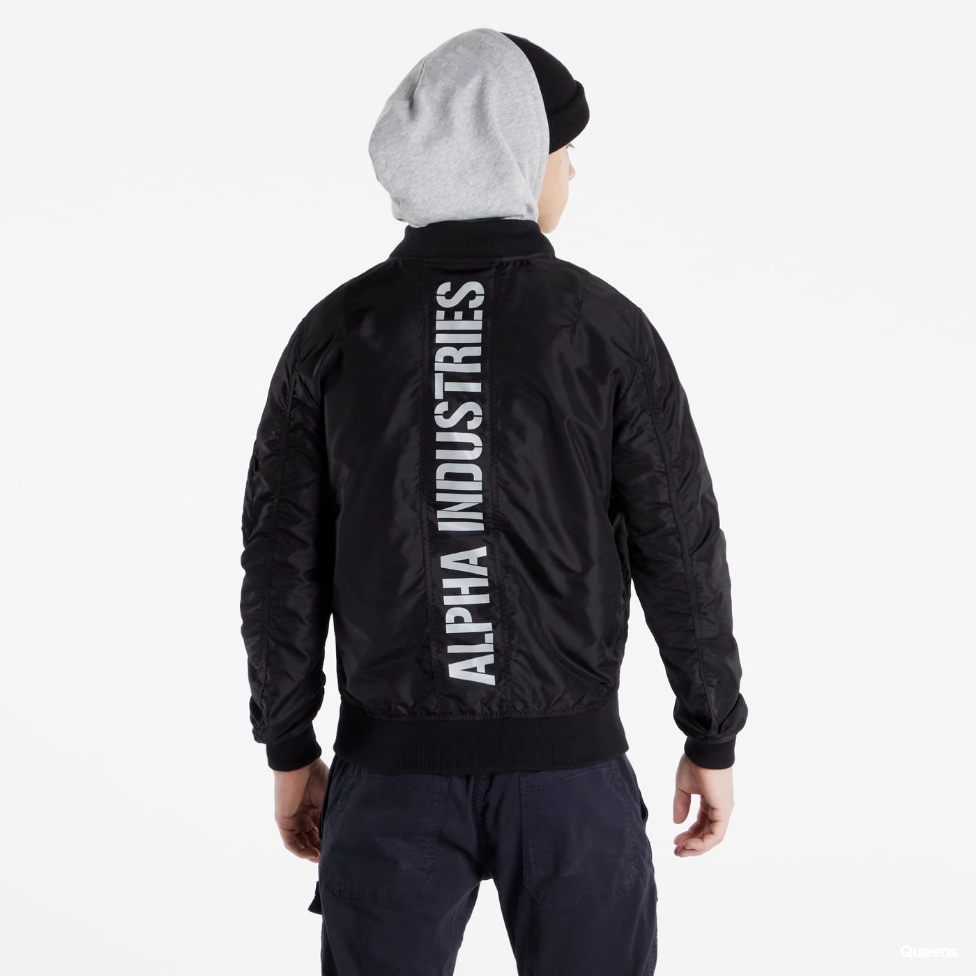 Bomberjacka Alpha Industries Bomber MA-1 TT Hood BP Svart | 106103-03, 1