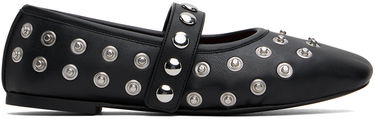 Sneakers och skor Stella McCartney Stella McCartney Ryder Popper-Studded Ballerina Flats Svart | 810473W1IL0, 0