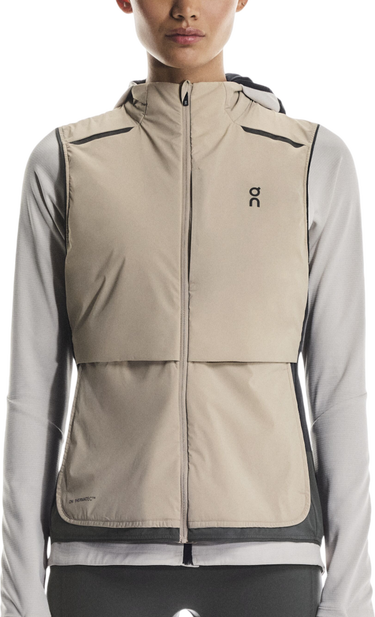 Väst On Running Running Weather Hooded Vest Beige | 1wf30233557, 0