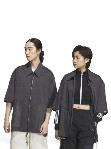 Skjorta adidas Originals x SFMT Zip Shirt Svart | IK8596