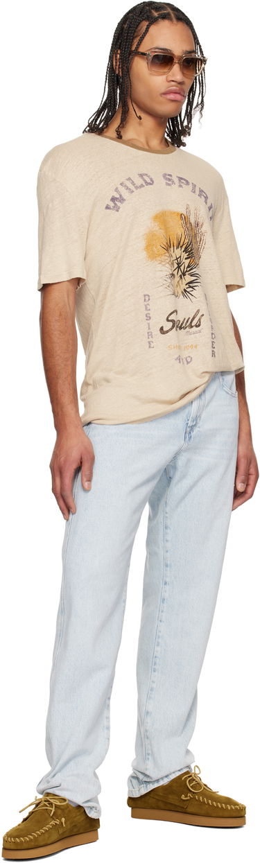 T-shirt ISABEL MARANT Isabel Marant Honore Graphic T-Shirt Beige | 25PTS0052HC-C1N09H, 3