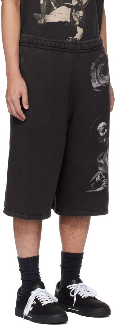 Shorts Off-White Gray S.Matthew Shorts Svart | OMCI016C99FLE0011077, 1