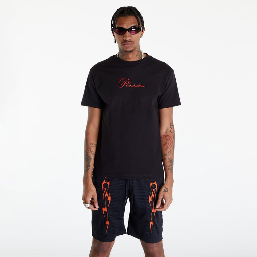 T-shirt Pleasures Stack T-Shirt Svart | P24SP050 BLACK