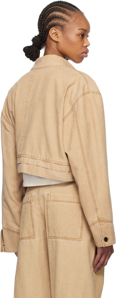 Jacka We11done We11done Cropped Work Jacket Beige | WD-JK0-25-055-W-BG, 2