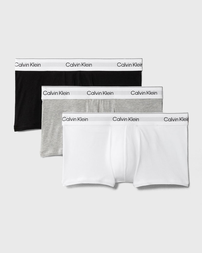 Boxare CALVIN KLEIN Calvin Klein Low Rise Trunk Underwear 3-Pack Vit | LV00NB4389MP1